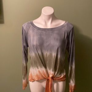 NWT Dreamsicle Tie Die Top
